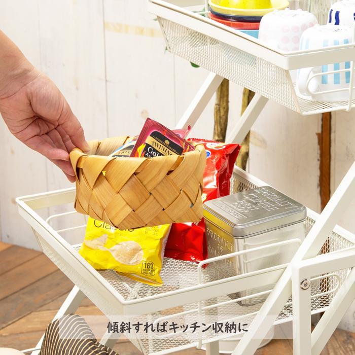 永井興産 キッチンワゴン キャスター付き ワゴン スチールワゴン