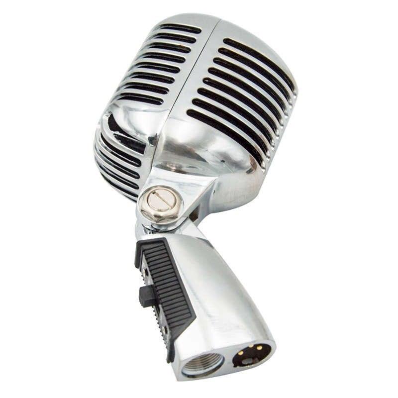 イコツマイク SHURE55SH風 ダイナミック ボーカル ON/OFFシルバー イコツマイク SHURE55SH風 ダイナミック ボーカル ON/OFF