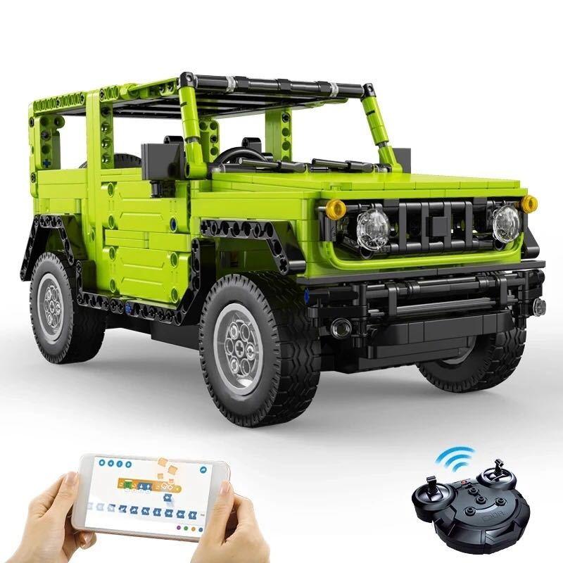 1/12 レゴ互換 スズキ ジムニー ラジコン機能 ライト点灯