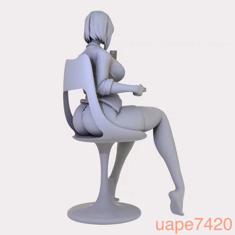 ガレージキット フィギュア 女性 オフ ナイトルーティン 1/24 75mm 未