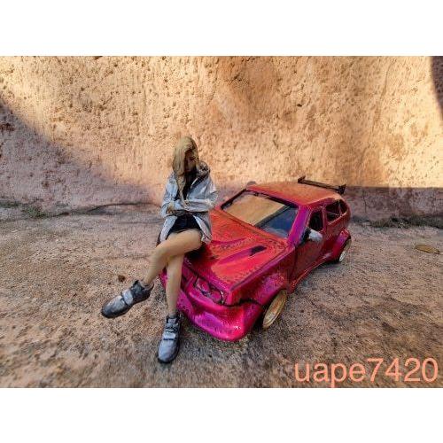 ガレージキット フィギュア 1/24スケール 足を組む女 未塗装未 ガレージキット フィギュア 1/24スケール 足を組む女 未塗装未