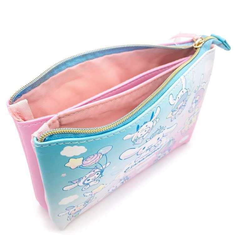 オリジナル シナモンまねっこ マリモクラフト 3ポケットポーチ Cnm 090 W16 H11 D4 5cm ピンク オブジェ 置き物 Www We Job Com