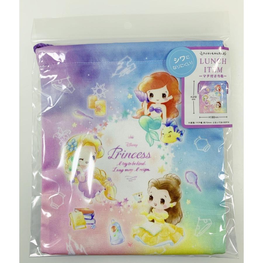 ディズニープリンセス マチ付ききんちゃくポーチ 巾着袋 グラデーション Disney 3343 Online Shop 海風 通販 Yahoo ショッピング