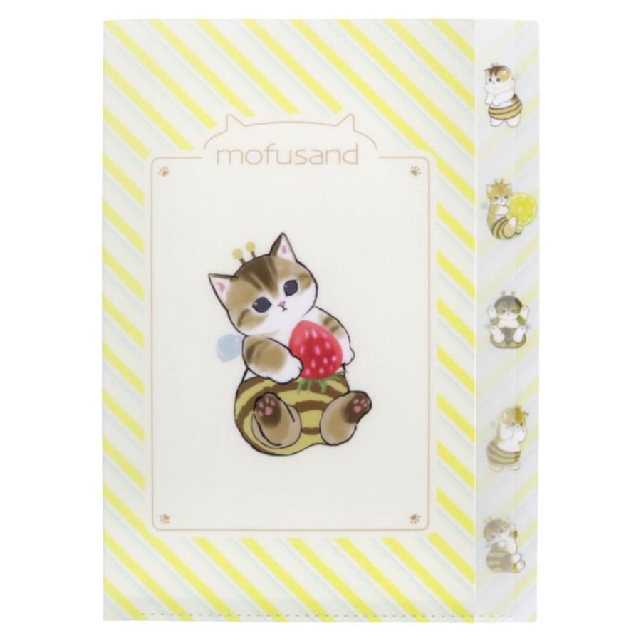 mofusand ダイカット5インデックスA4クリアファイル ハチにゃん