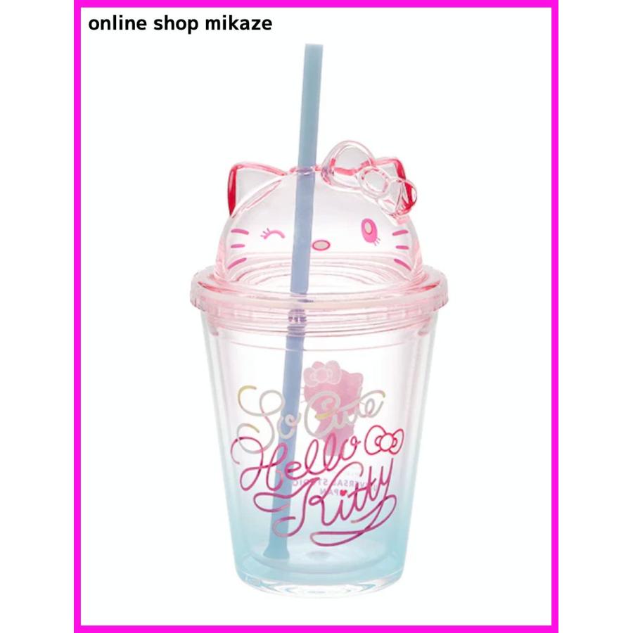 USJ キティちゃん ストロー付きプラスチックカップ ハローキティ USJ キティちゃん ストロー付きプラスチックカップ ハローキティ