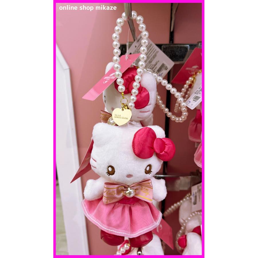 USJ ハローキティ ぬいぐるみキーチェーン パール風ストラップ USJ ハローキティ ぬいぐるみキーチェーン パール風ストラップ