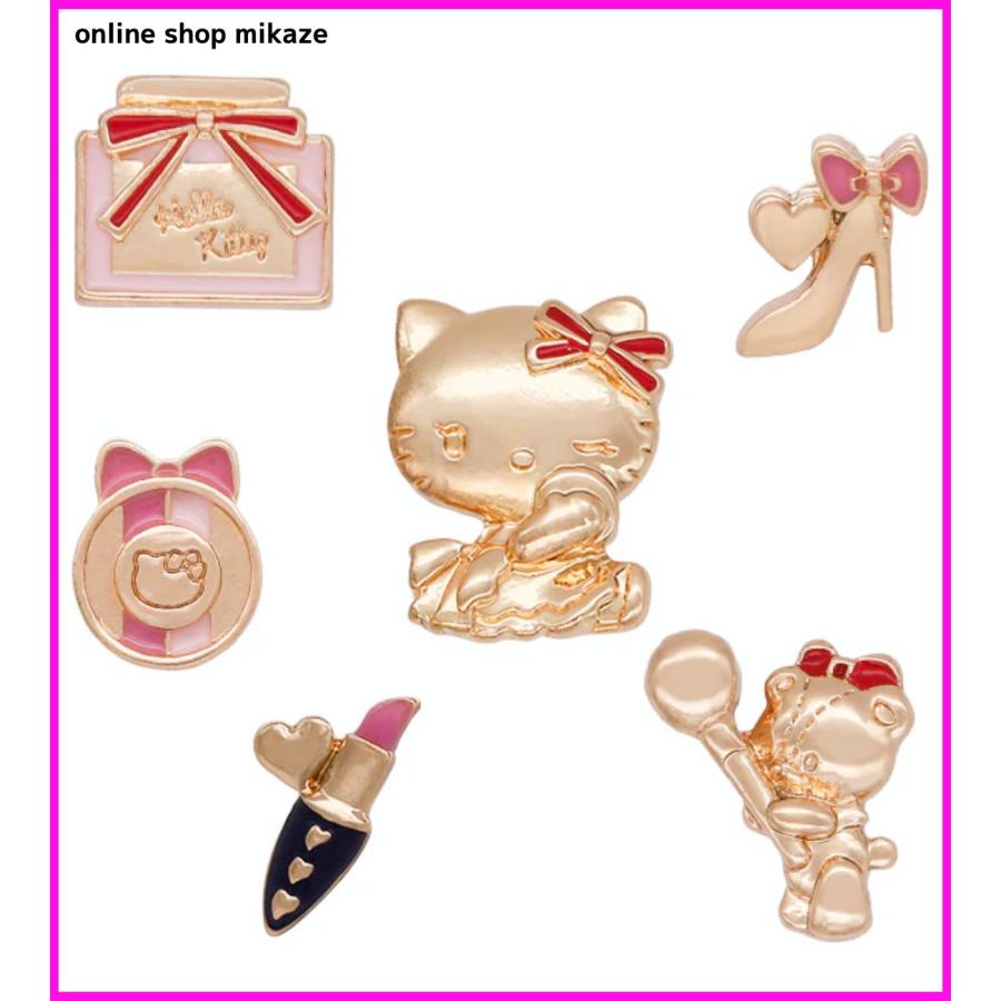 USJ ハローキティ ピアス 6個セット お土産 グッズ ユニバ 公式