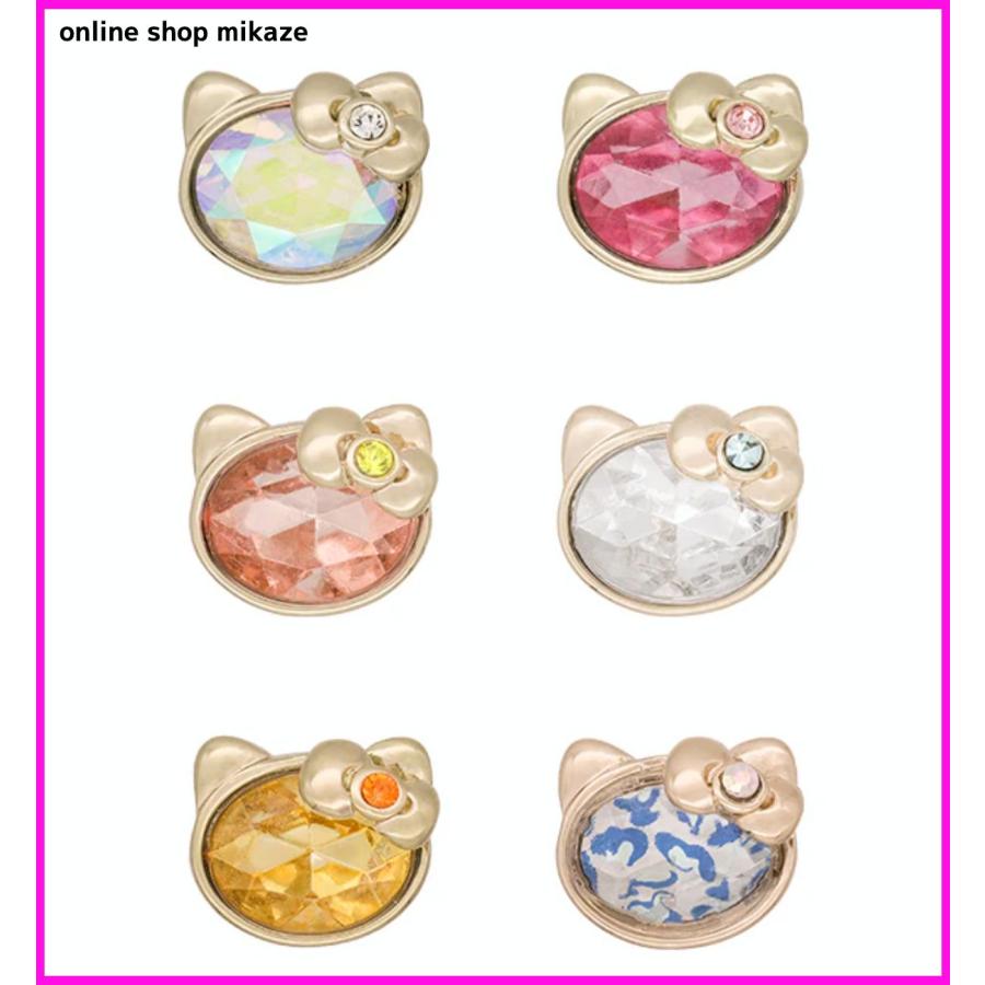 USJ ハローキティ ピアス 6個セット フェイス お土産 グッズ ユニバ 