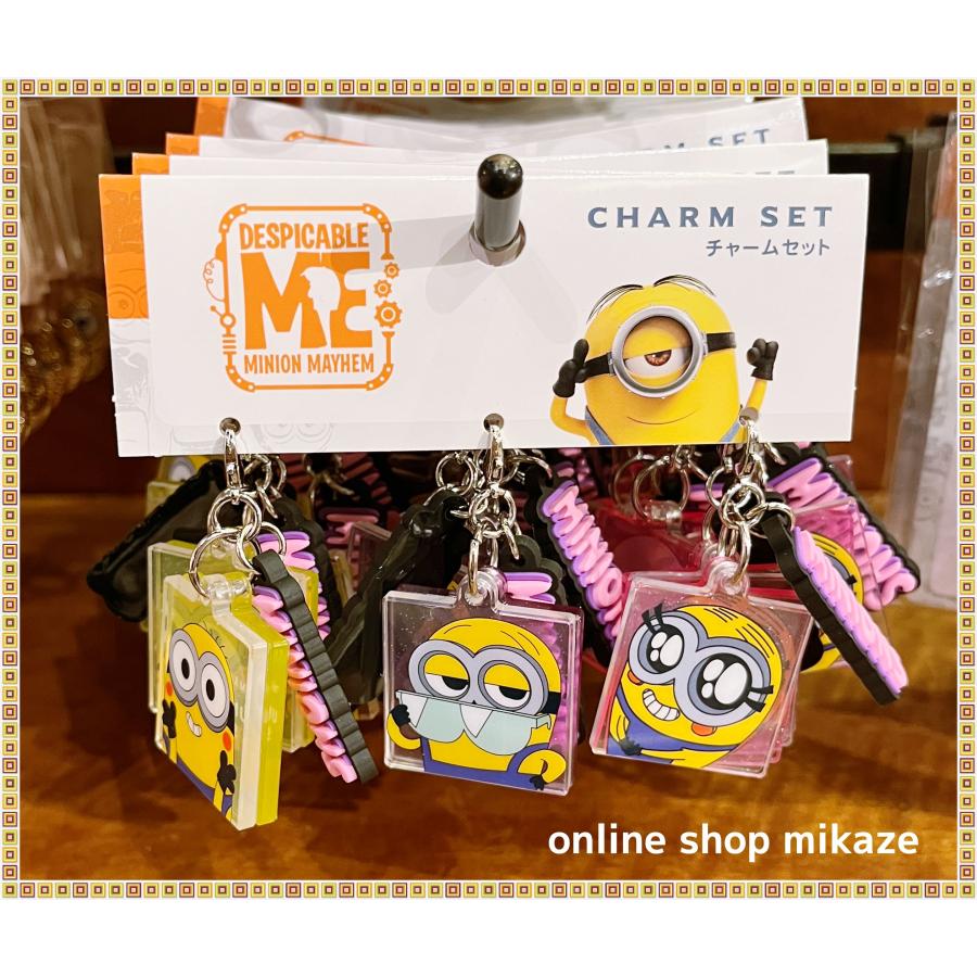 USJ ミニオン スクエアチャーム 3個セット お土産 グッズ ユニバ