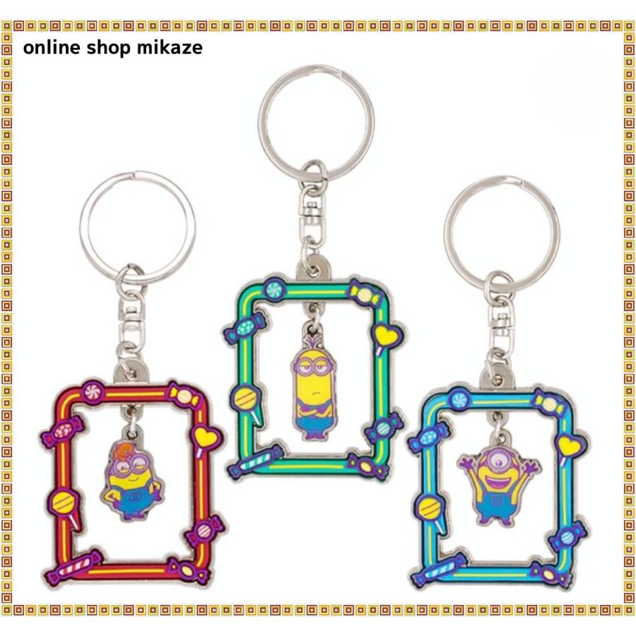 USJ ミニオン キーチェーン 3個セット スクエア お土産 グッズ