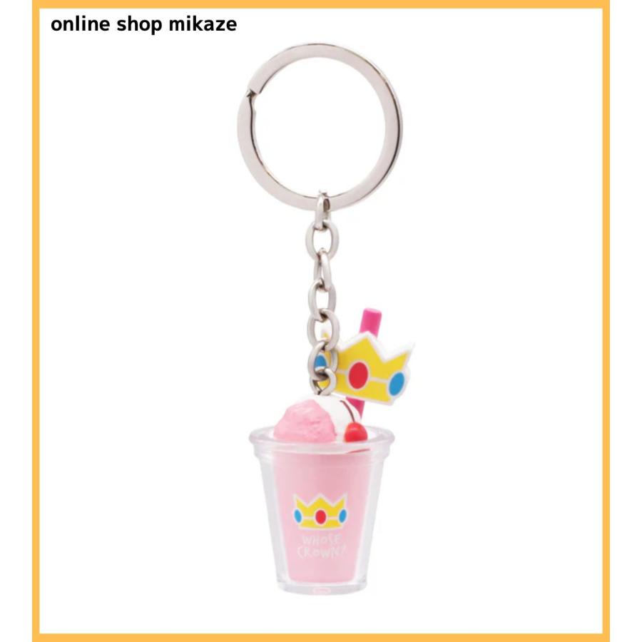 USJ 任天堂 スーパーマリオ キーチェーン ピーチ姫のクリームソーダ お