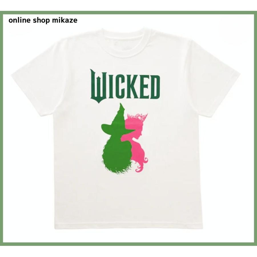 USJ ウィキッド Tシャツ エルファバ/グリンダ ホワイト お土産 グッズ 