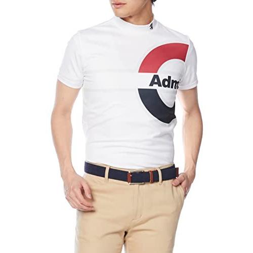 日本人気超絶の ゴルフシャツ ゴルフ] [アドミラル メトロロゴ M ホワイト メンズ ADMA223 半袖モックネックシャツ シャツ