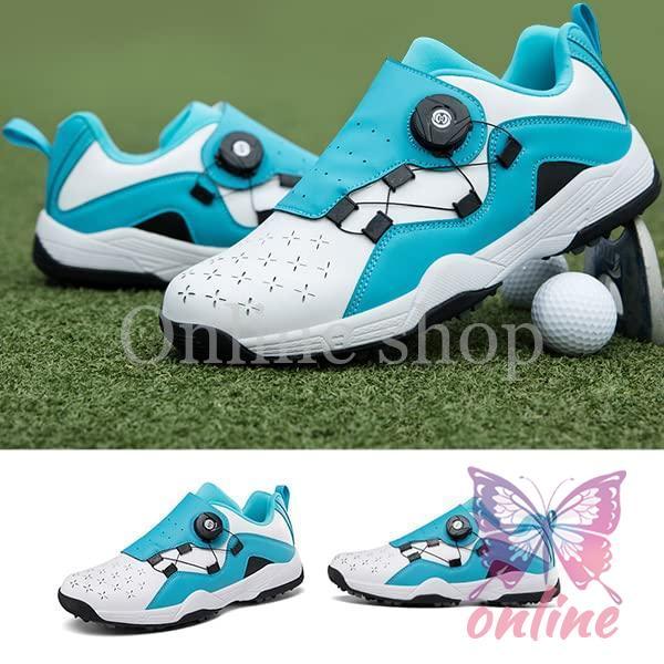 ゴルフシューズ スパイクレス ダイヤル式 メンズ トレッキング