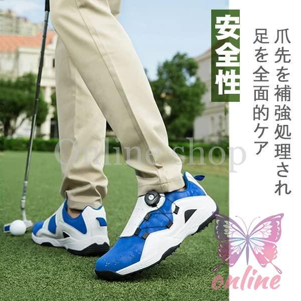 ゴルフシューズ スパイクレス ダイヤル式 メンズ トレッキング