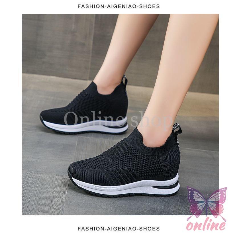 厚底スニーカー インヒール 厚底シューズ レディース