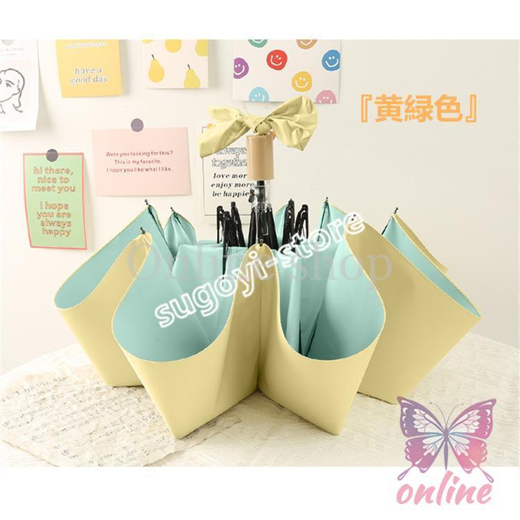 ☆未使用☆天満屋百貨店 木製ハンドル折りたたみ日傘 日本製 ケース付き レトロ 0527_01.jpg