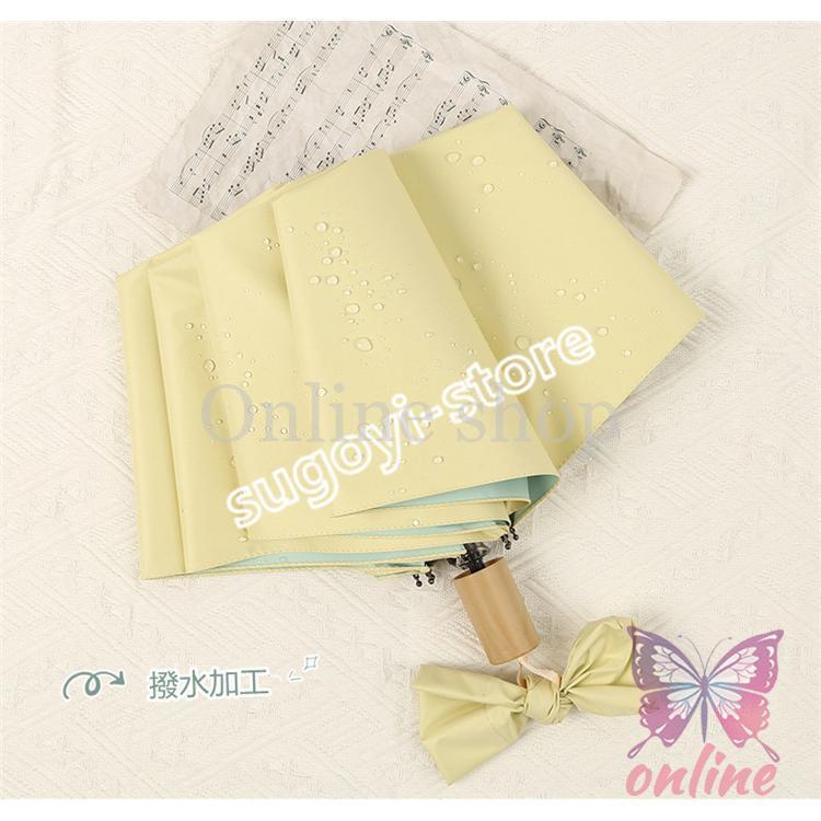 日傘 折りたたみ傘 手動 木製ハンドル 軽量 紫外線遮断 耐風撥水