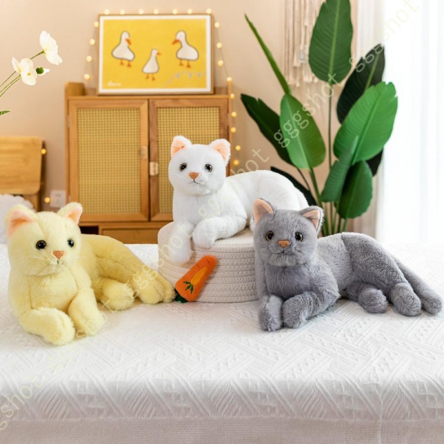 青い王冠の猫ぬいぐるみ 約30cm 10周年記念Ver.（おっどあい）｜三英貿易株式会社