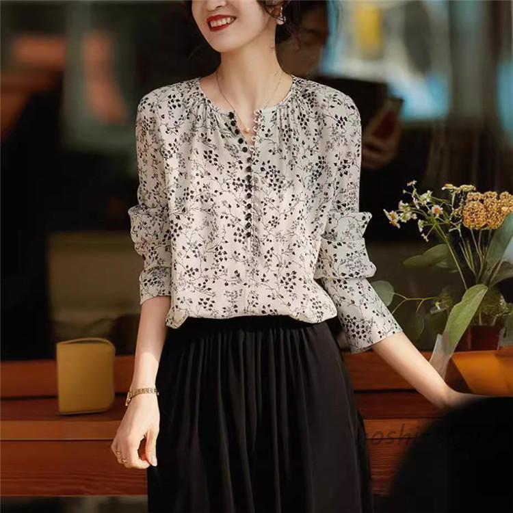 ブラウス レディース 40代50代 オシャレブラウス 春夏新作 シフォン