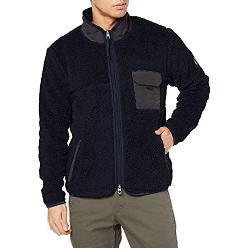 新座店 エーグル ブルゾン 公式 ボアフリース スタンド ジップジャケット メンズ ダークネイビー M 販売格安 North Hydroguam Net