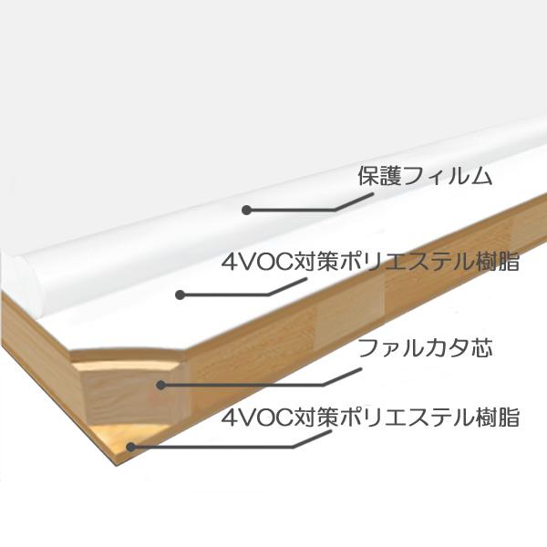 両面化粧板 合板 棚板材 木目 グレー 灰色 ポリ ランバー ベニヤ