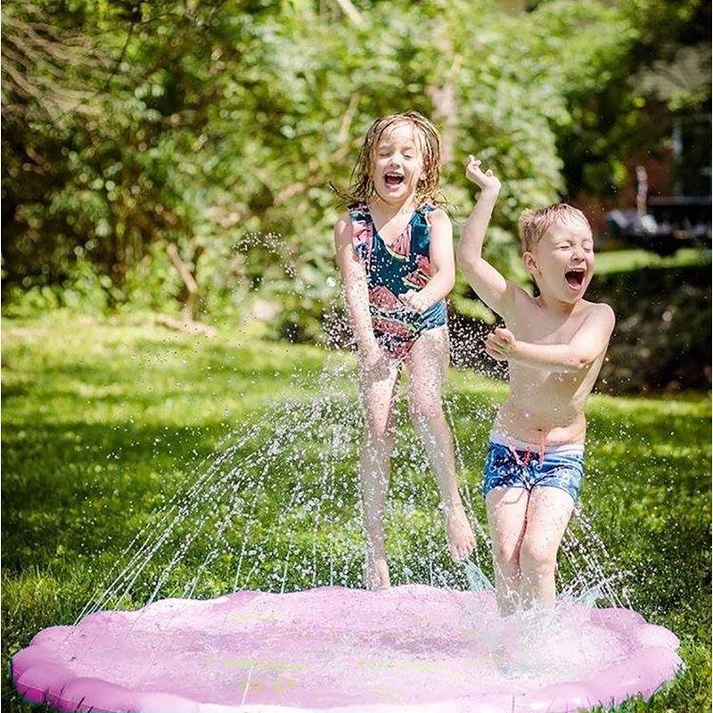 い出のひと時に、とびきりのおしゃれを！ 噴水マット 噴水プール プレイマット 夏対策 おもちゃ 水遊び （サイズ直径170CM） myuse ビニールプール  子供用 設備、備品