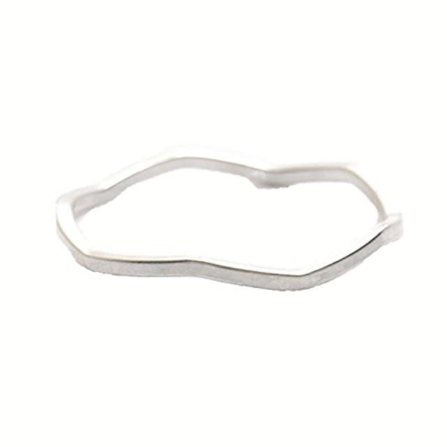 Lilou (TA) WAVE RING 11号 mat sv (リル ウェーブ リング 11号 マット シルバー)