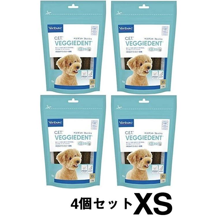 81%以上節約 ビルバック 犬用 CETベジデントフレッシュ XS 15本入り ベジデントフレッシュ 12袋セット