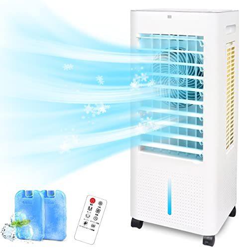 冷風機 冷風扇 冷風扇風機 強力【3方向で吸水し冷感UP】LED液晶画面 8L