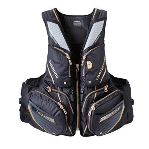 シマノ(SHIMANO) 釣りウェア 固定式フローティングベスト NEXUS ベスト リミテッドプロ VF-113U リミテッドブラック L 磯 海水