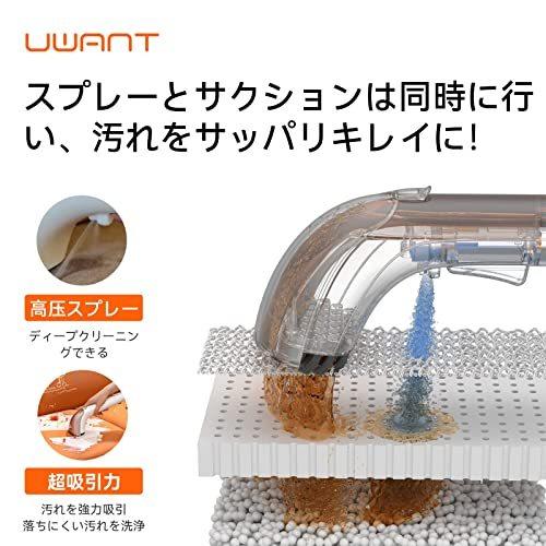 ユワントリンサークリーナーuwantリンサー洗浄機ソファーカーペットを水洗いできるクリーナー汚れを取る超吸 