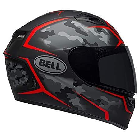 (新品) Bell Qualifier Street Helmet (Stealth Camo Matte Black/Red - Large) その他ヘルメット用パーツ