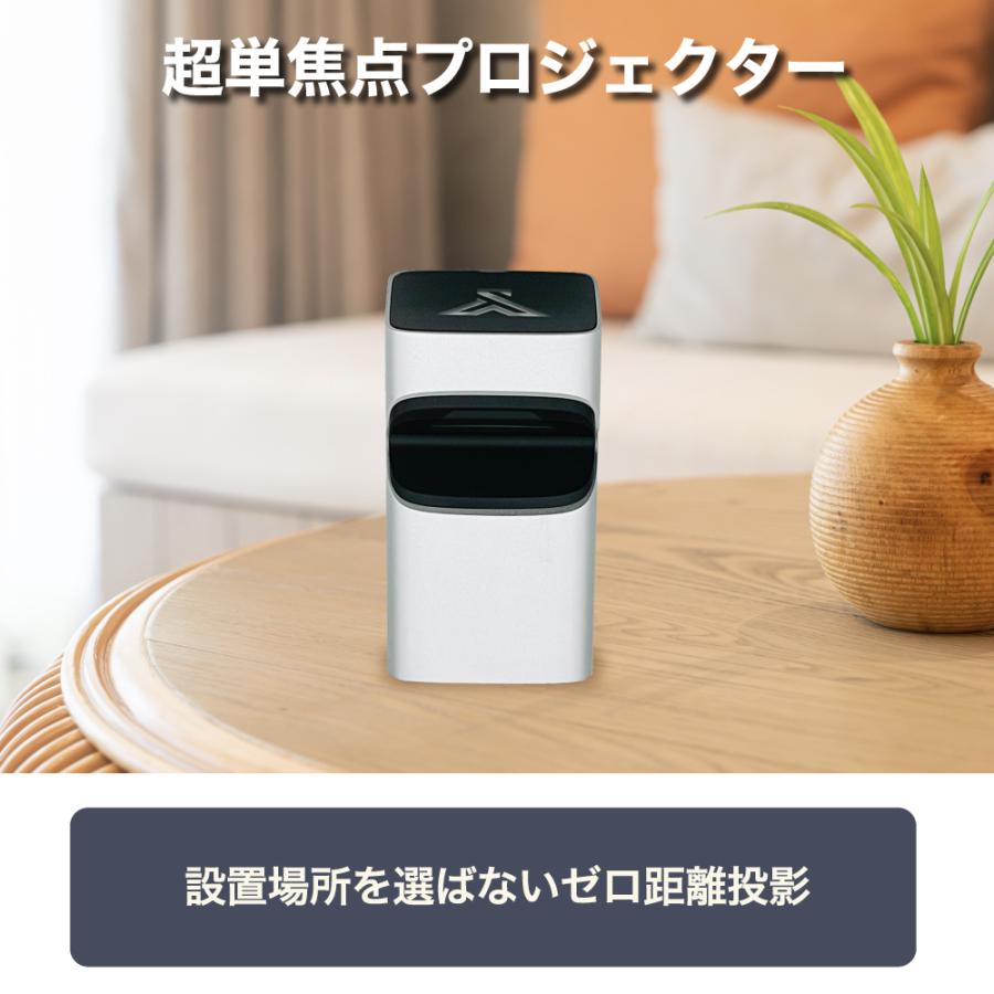 プロジェクター 小型 家庭用 Android TV搭載 350ANSI 50インチ対応
