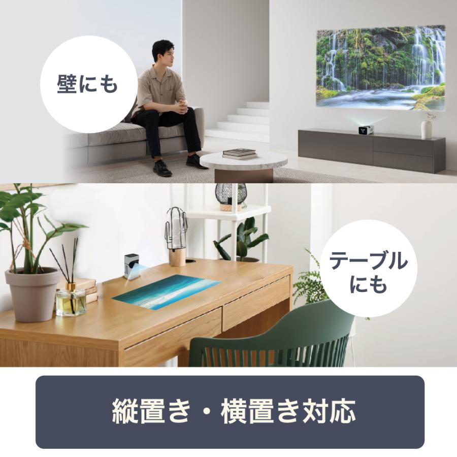 プロジェクター 小型 家庭用 Android TV搭載 350ANSI 50インチ対応