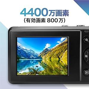 【4K動画対応×16倍ズーム】FaCLOSS 軽量デジタルカメラ コンパクト 約99g 2.4インチ液晶 Type-C充電 プレゼント向け |  | 01