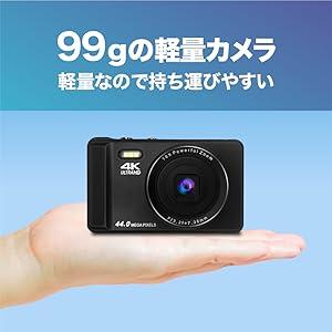 【4K動画対応×16倍ズーム】FaCLOSS 軽量デジタルカメラ コンパクト 約99g 2.4インチ液晶 Type-C充電 プレゼント向け |  | 07