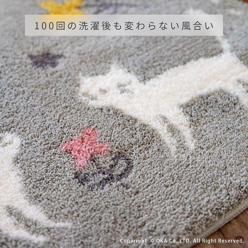 初回限定 オカ Oka 乾度良好 かんどりょうこう バスマット ミネット 約40cm 55cm グレー 吸水 速乾 足拭きマット 抗菌 防臭 滑り止 Cisama Sc Gov Br
