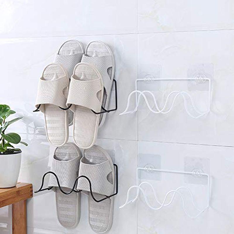 今ダケ送料無料 シューズスタンド スリッパラック 引っ掛けスリッパラック収納壁掛け式 粘着式 超強力 バスルーム 耐荷重5kg 省スペース 収納 2個セット Dprd Jatimprov Go Id