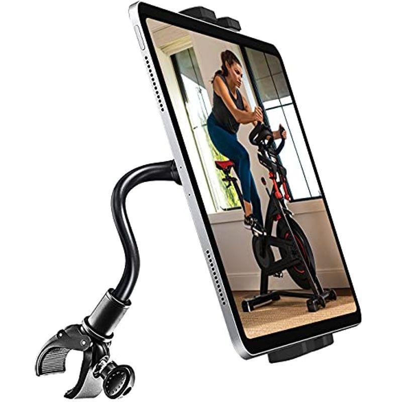 安全 Woleyi グースネック フィットネスバイクタブレットホルダー 自由曲げ可能 エクササイズバイク トレッドミル タブレットスタンド スマホ Discoversvg Com