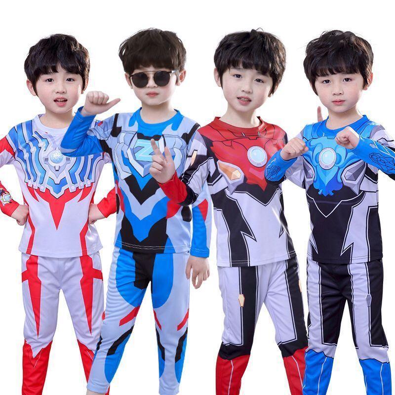 子供服 春秋 ウルトラマン Ultraman セットアップ キッズ 上下セット 2点セット 長袖Tシャツ トップス　長ズボン ゼロ/ティガ/ジード/オーブ/ゼット｜onlinestorekouta｜02