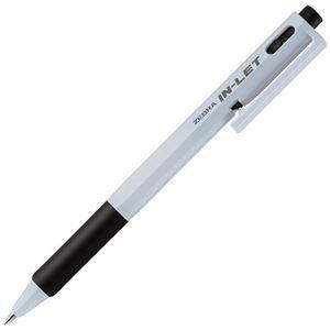 （まとめ） ゼブラ 油性ボールペン インレット・ホワイト 0.7mm 黒 BN15-BK 1本 