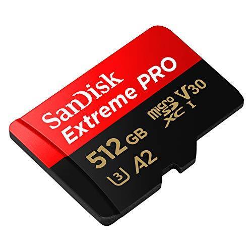 マイクロSD 512GB サンディスク Extreme PRO microSDXC A2 SDSQXCZ-512G 海外パッケージ品 SandiskのSDDR