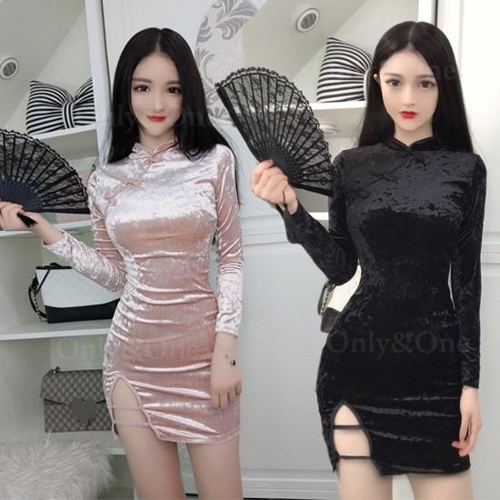 チャイナドレス チャイナ服 ミニ ベロア セクシー チャイナ風 全3色 ポスト投函発送対応 K コスプレ通販セクシー衣装only One 通販 Yahoo ショッピング