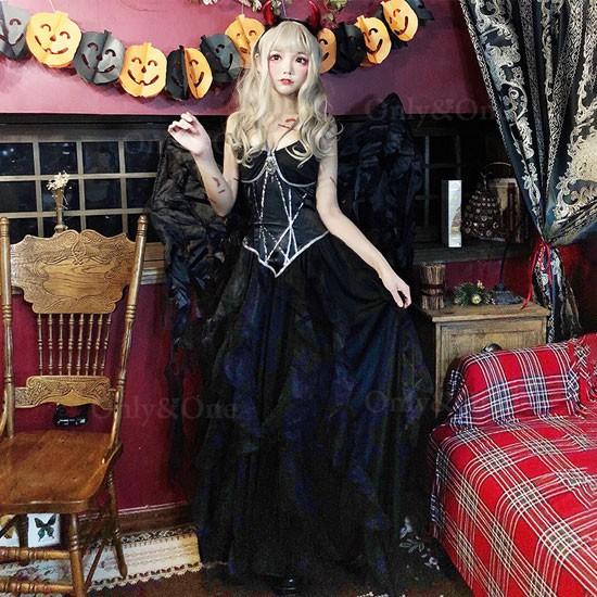 悪魔コスプレ デビルコスプレ ハロウィン ドレス ロング 小悪魔ドレス K コスプレ通販セクシー衣装only One 通販 Yahoo ショッピング
