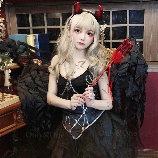悪魔コスプレ デビルコスプレ ハロウィン ドレス ロング 小悪魔ドレス K コスプレ通販セクシー衣装only One 通販 Yahoo ショッピング