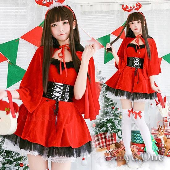 サンタ コスプレ ブラックファー サンタワンピース ポンチョ フート付きマントサンタ コスチューム K コスプレ通販セクシー衣装only One 通販 Yahoo ショッピング