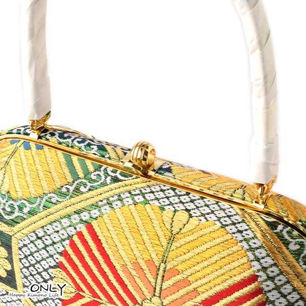 振袖用 正絹 紗織 西陣織 帯地 最高級 草履バッグセット 25cm 新作 