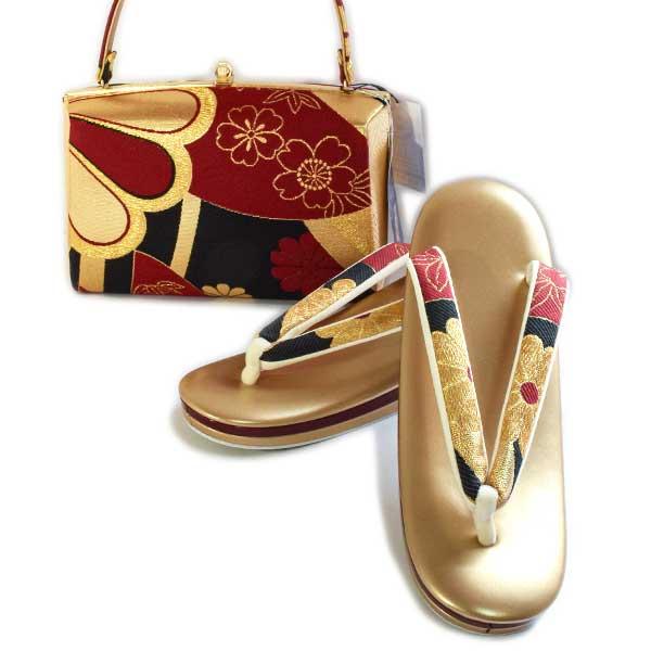 和装 草履バッグセット 帯地 振袖 成人式 草履バッグセット 振袖用 帯地 レディース 着物 フォーマル 2点セット