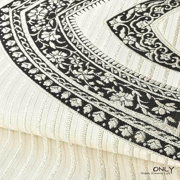 fu-1546☆仕立上り 京都 西陣織 正絹 袋帯 新品 未使用 エレガンス